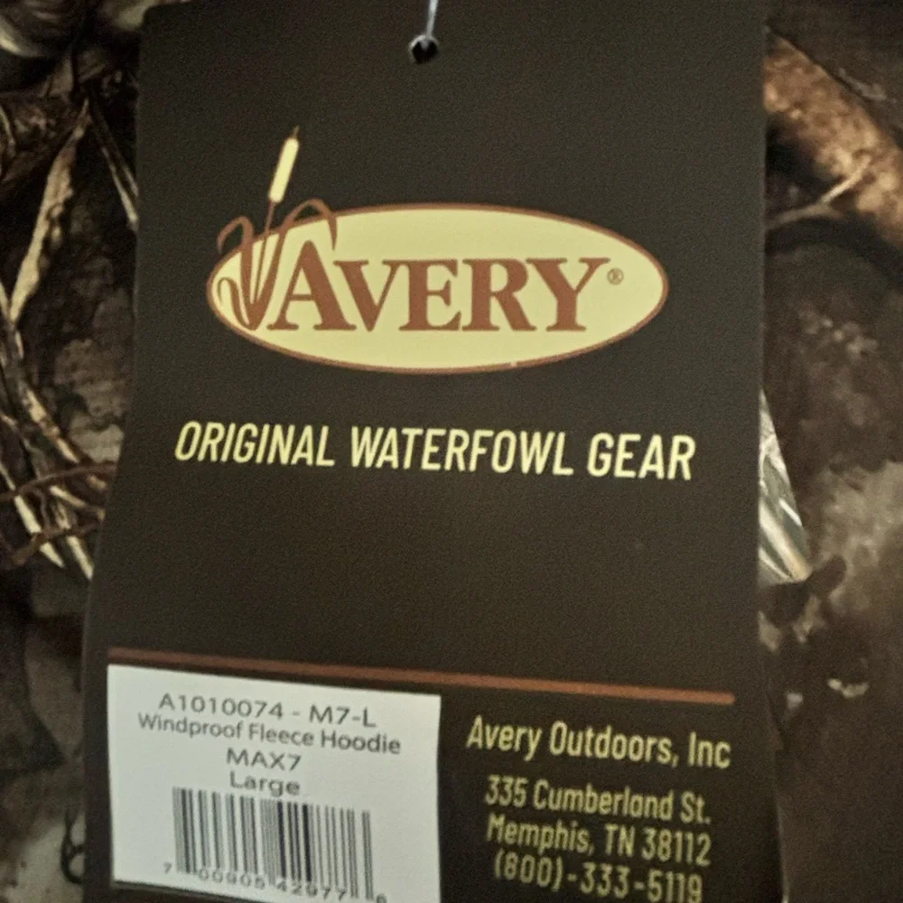 Men’s Large Avery Max-7 Camo - Windproof Fleece Hoodie
Sz Large fits like Medium - Picture 4 of 4